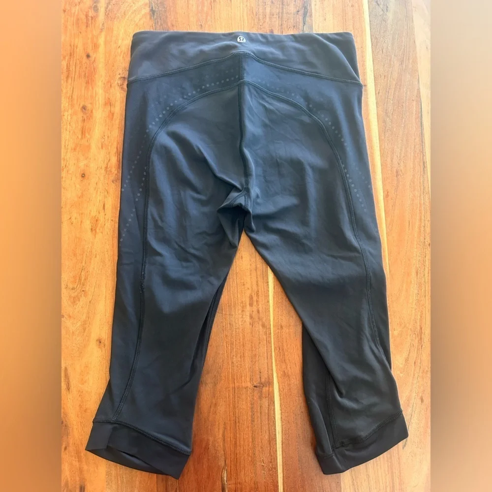 lululemon athletica Black Running Crop Leggings